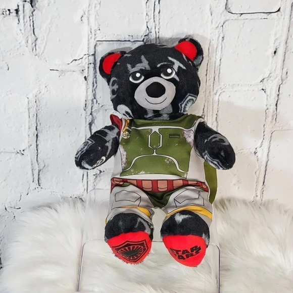 BUILD A‎ Bear BAB Star Wars Rebel Alliance and First Order Boba Fett Plushie - Picture 1 of 6